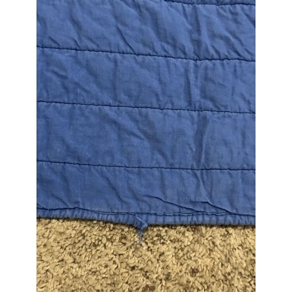 Patchwork Sports Quilt Comforter Bedding Cotton Blue Multicolor Twin 65x83 Youth